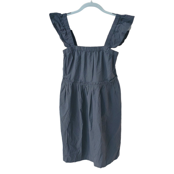 Madewell Flutter-Sleeve Square-Neck Mini Dress Size XS NWT - Picture 2 of 6